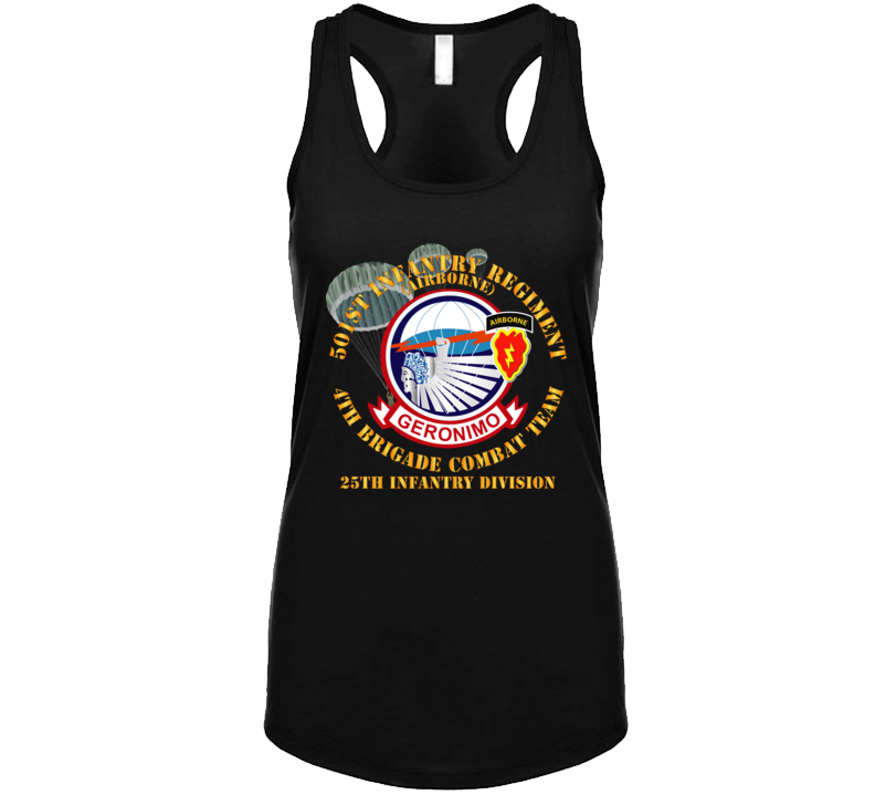 Army - 501st Infantry Regiment - 4th Bde Combat Tm - 25th Id Ladies Tanktop