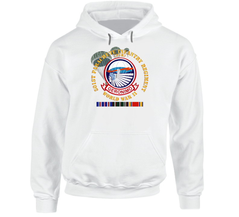 Army - 501st Infantry Regiment - Wwii W Eu Svc Hoodie
