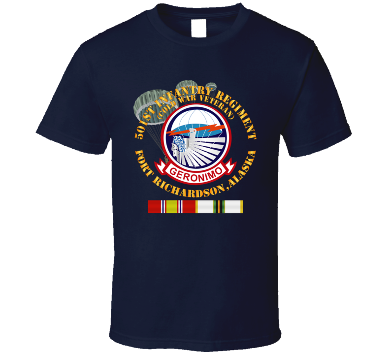 Army - 501st Infantry Regiment - Ft Richardson, Ak W Cold Svc T Shirt