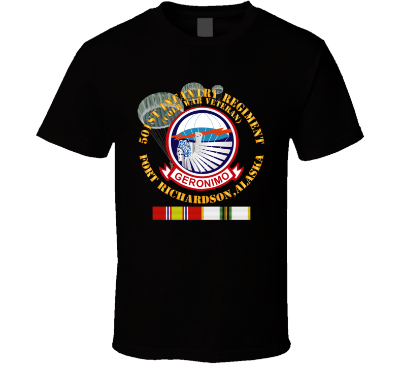 Army - 501st Infantry Regiment - Ft Richardson, Ak W Cold Svc T Shirt