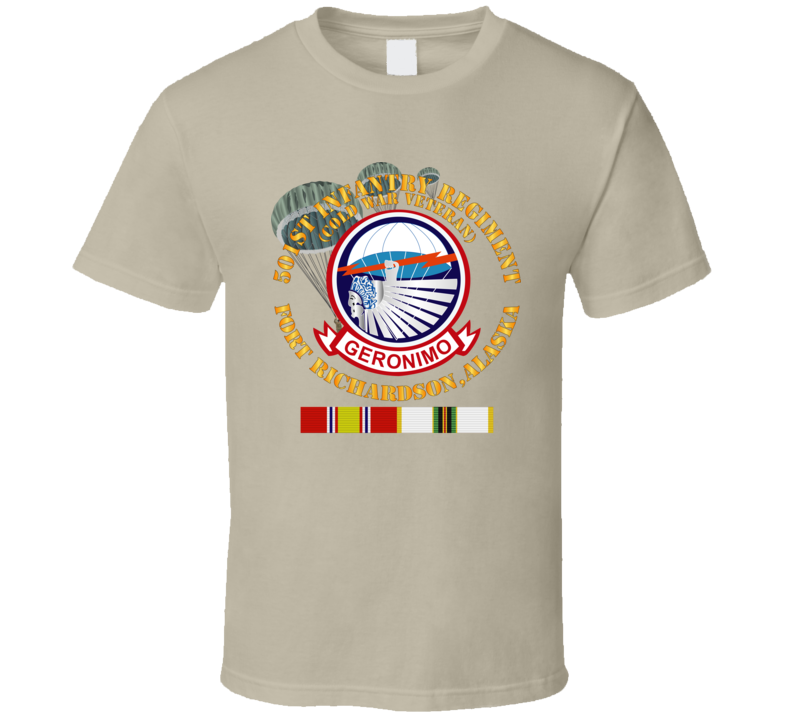 Army - 501st Infantry Regiment - Ft Richardson, Ak W Cold Svc T Shirt
