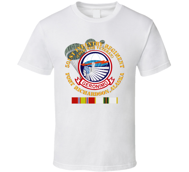 Army - 501st Infantry Regiment - Ft Richardson, Ak W Cold Svc T Shirt