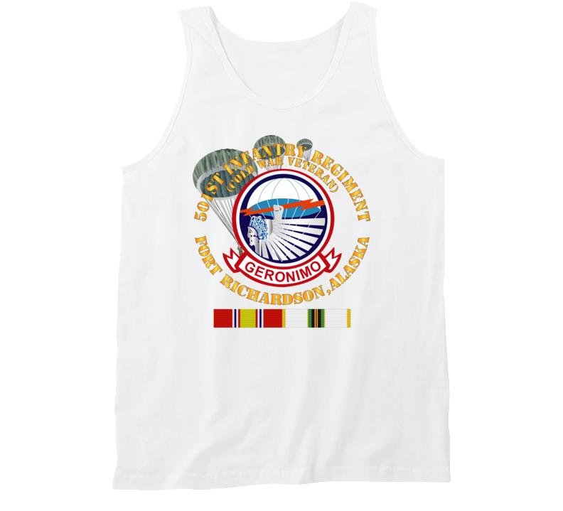 Army - 501st Infantry Regiment - Ft Richardson, Ak W Cold Svc Tanktop