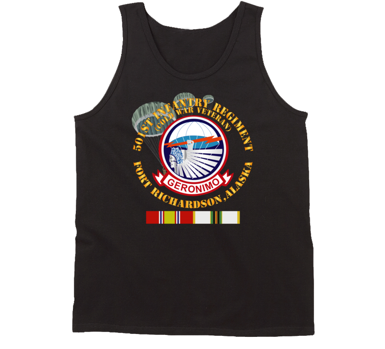 Army - 501st Infantry Regiment - Ft Richardson, Ak W Cold Svc Tanktop