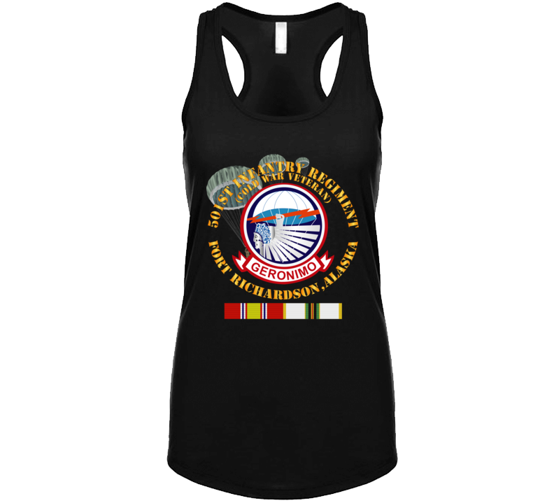 Army - 501st Infantry Regiment - Ft Richardson, Ak W Cold Svc Ladies Tanktop