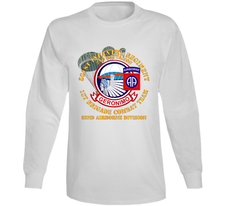 Army - 501st Infantry Regt - 1st Bde Cbt Tm - 82nd Abn Div Long Sleeve