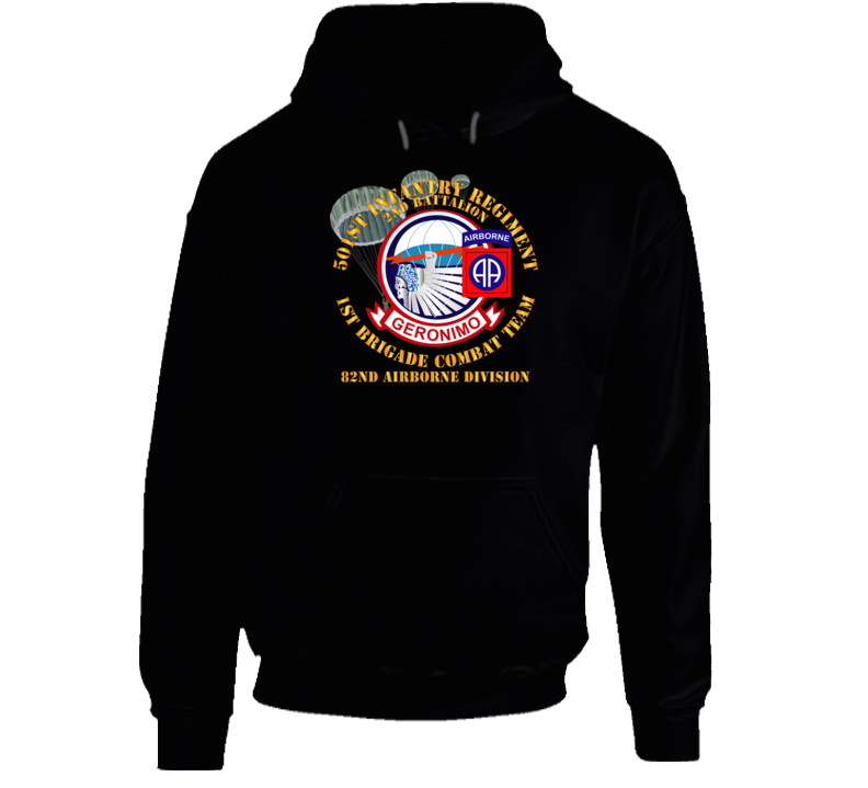 Army - 501st Infantry Regt - 1st Bde Cbt Tm - 82nd Abn Div Hoodie