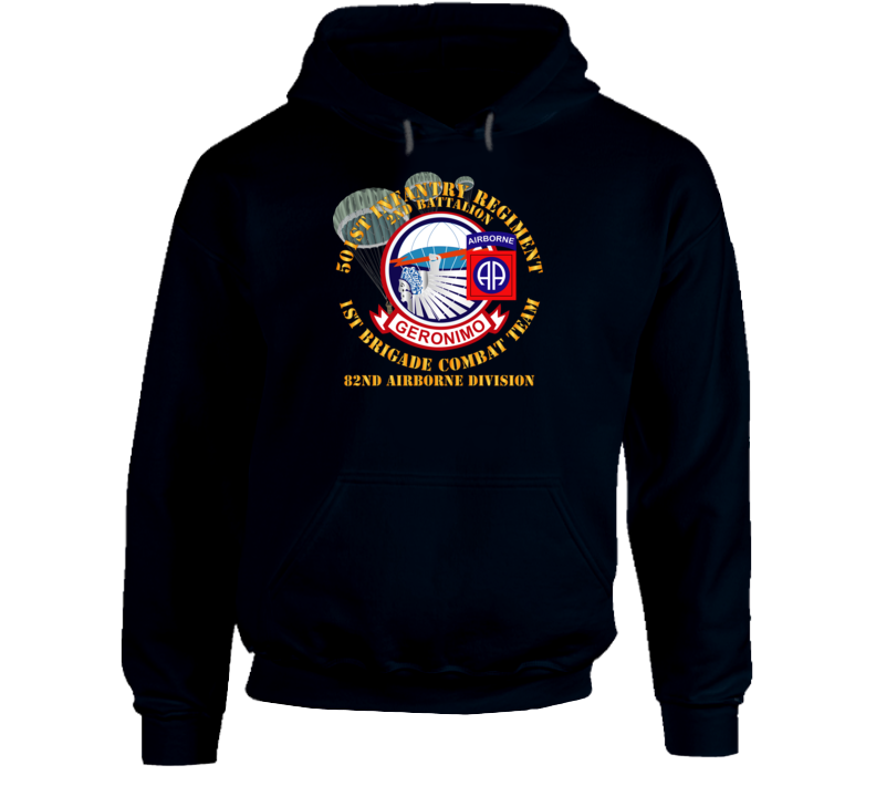 Army - 501st Infantry Regt - 1st Bde Cbt Tm - 82nd Abn Div Hoodie