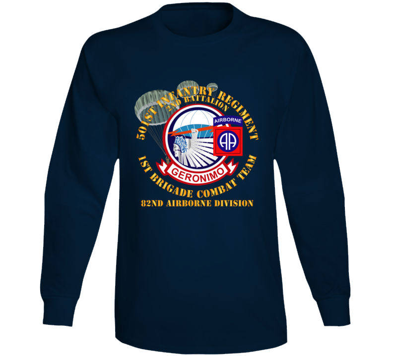 Army - 501st Infantry Regt - 1st Bde Cbt Tm - 82nd Abn Div Long Sleeve