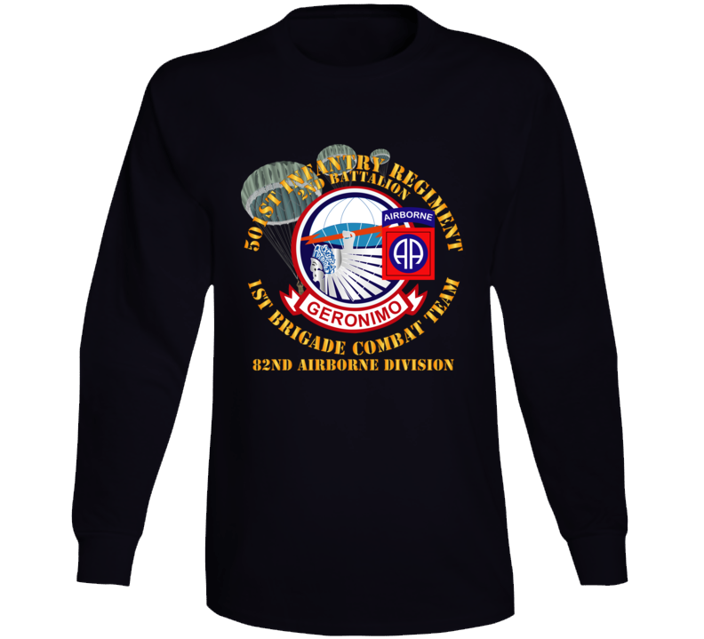 Army - 501st Infantry Regt - 1st Bde Cbt Tm - 82nd Abn Div Long Sleeve