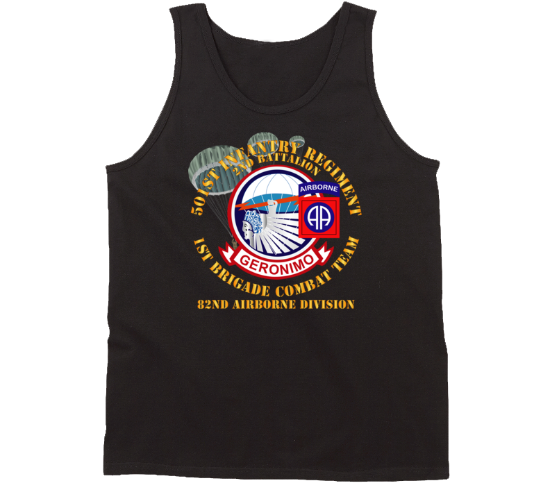 Army - 501st Infantry Regt - 1st Bde Cbt Tm - 82nd Abn Div Tanktop