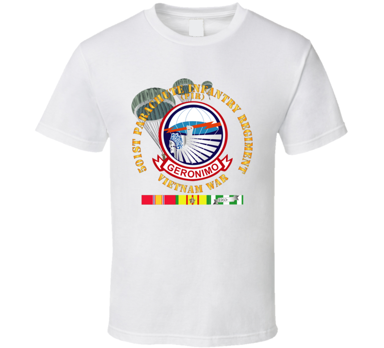 Army - 501st Infantry Regiment - Vietnam W Vn Svc T Shirt