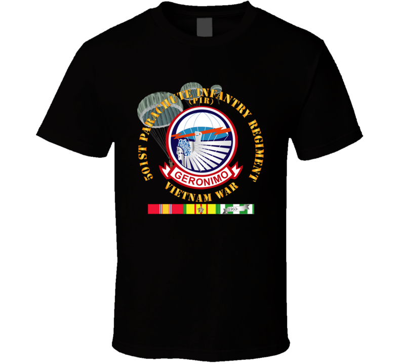 Army - 501st Infantry Regiment - Vietnam W Vn Svc T Shirt