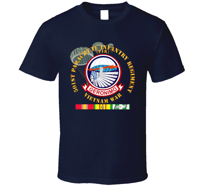 Army - 501st Infantry Regiment - Vietnam W Vn Svc T Shirt