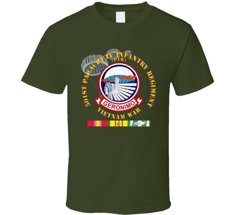Army - 501st Infantry Regiment - Vietnam W Vn Svc T Shirt