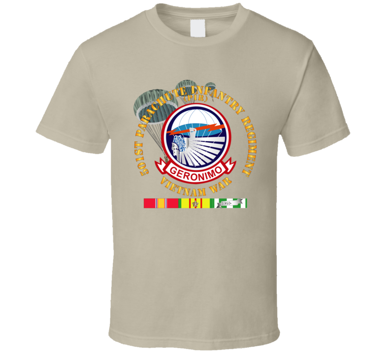Army - 501st Infantry Regiment - Vietnam W Vn Svc T Shirt
