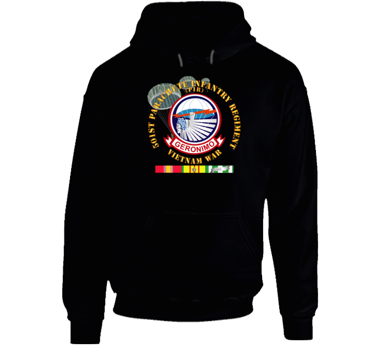 Army - 501st Infantry Regiment - Vietnam W Vn Svc Hoodie