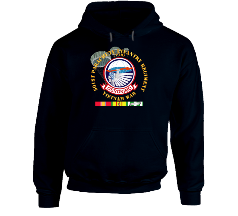 Army - 501st Infantry Regiment - Vietnam W Vn Svc Hoodie