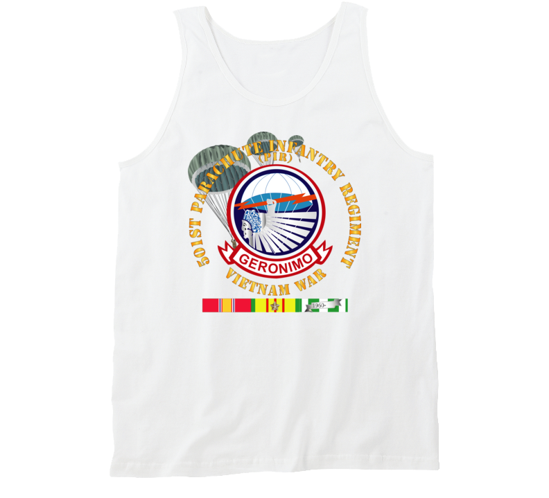 Army - 501st Infantry Regiment - Vietnam W Vn Svc Tanktop