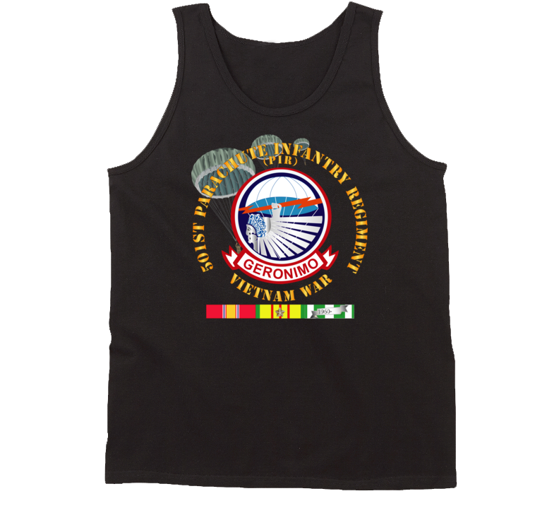 Army - 501st Infantry Regiment - Vietnam W Vn Svc Tanktop