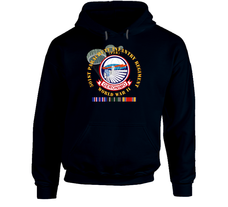 Army - 501st Infantry Regiment - Wwii W Eu Svc Hoodie