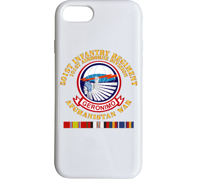 Army - 501st Infantry Regiment W Afghan Svc Phone Case