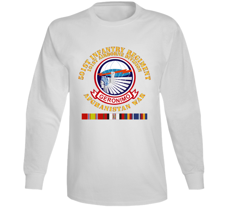 Army - 501st Infantry Regiment W Afghan Svc Long Sleeve