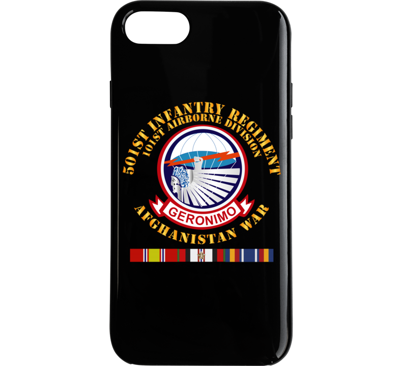 Army - 501st Infantry Regiment W Afghan Svc Phone Case