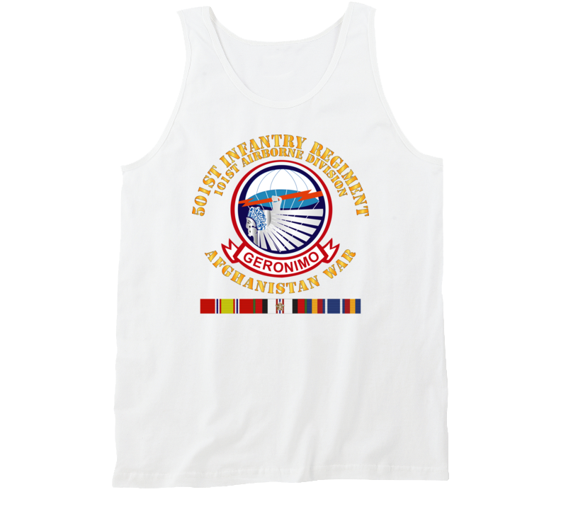 Army - 501st Infantry Regiment W Afghan Svc Tanktop