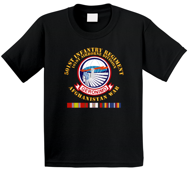 Army - 501st Infantry Regiment W Afghan Svc T Shirt