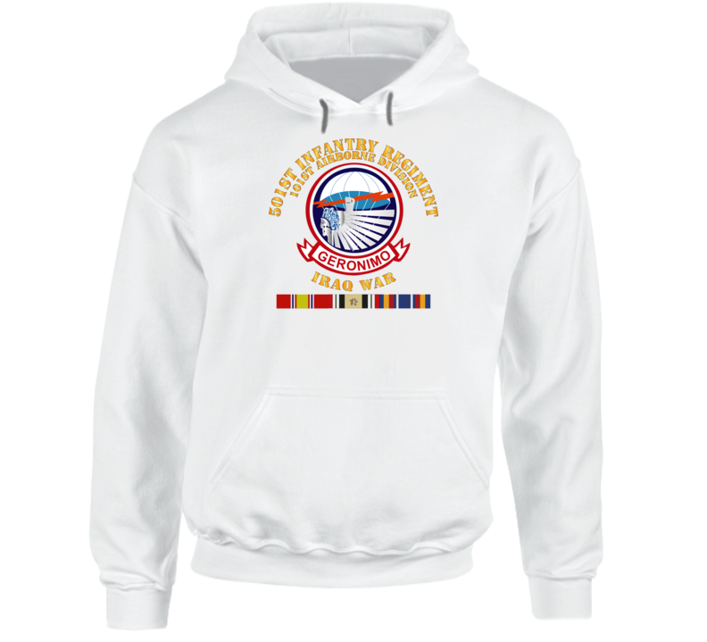 Army - 501st Infantry Regiment W Iraq Svc Hoodie