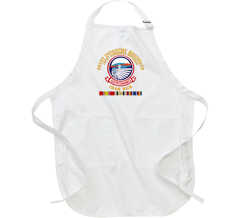 Army - 501st Infantry Regiment W Iraq Svc Apron