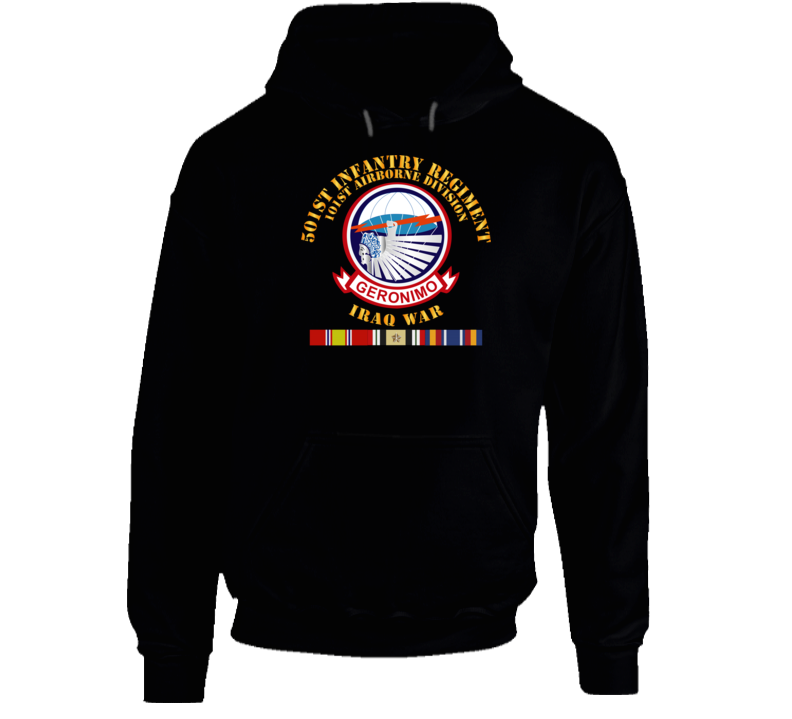 Army - 501st Infantry Regiment W Iraq Svc Hoodie