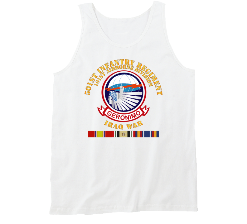 Army - 501st Infantry Regiment W Iraq Svc Tanktop