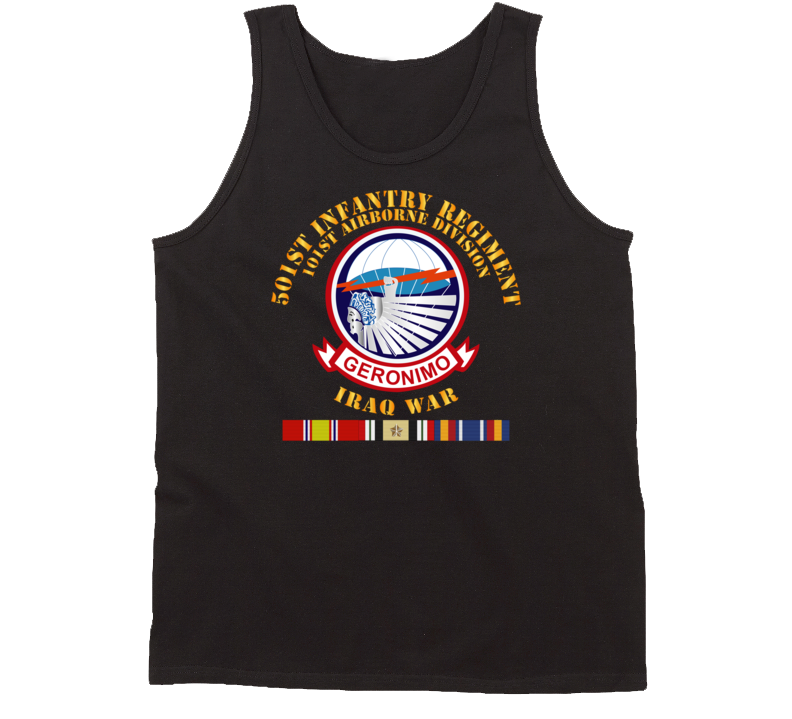 Army - 501st Infantry Regiment W Iraq Svc Tanktop