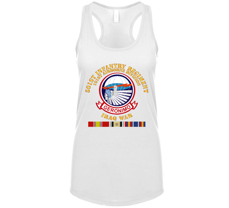 Army - 501st Infantry Regiment W Iraq Svc Tanktop