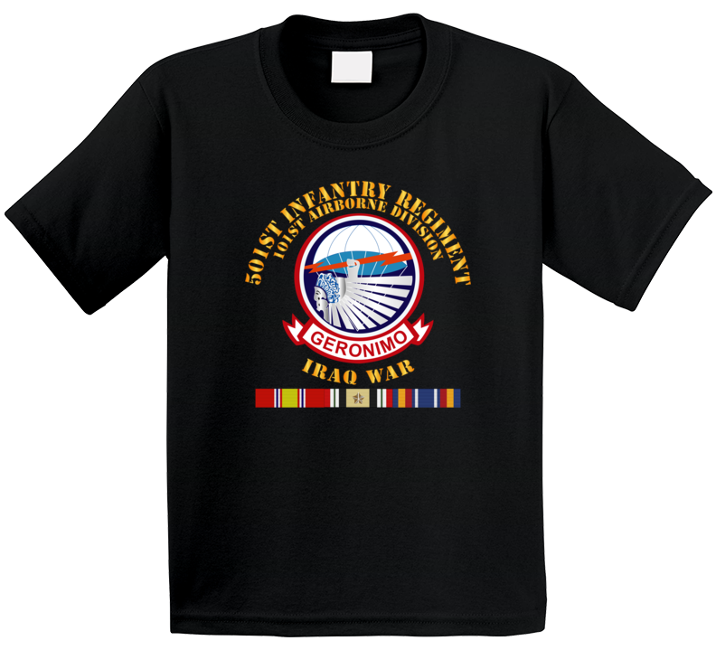 Army - 501st Infantry Regiment W Iraq Svc Kids