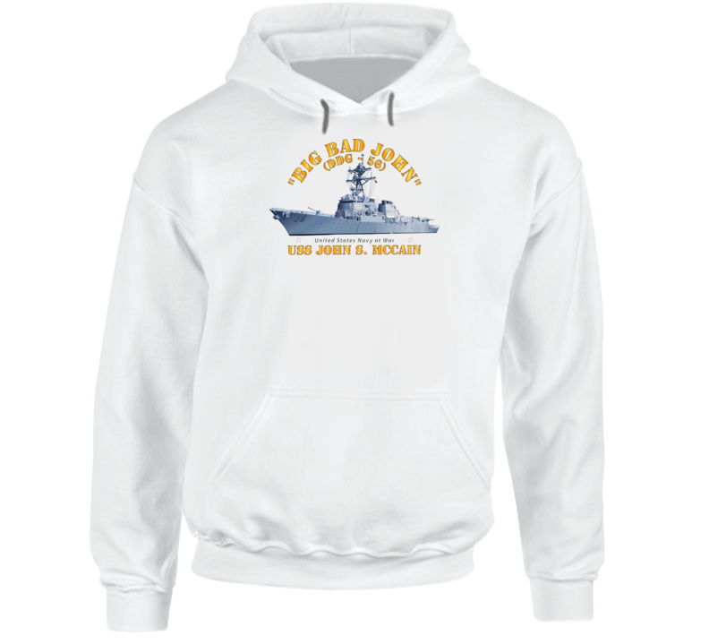 Navy - Destroyer - USS John S McCain - BIG BAD JOHN Hoodie