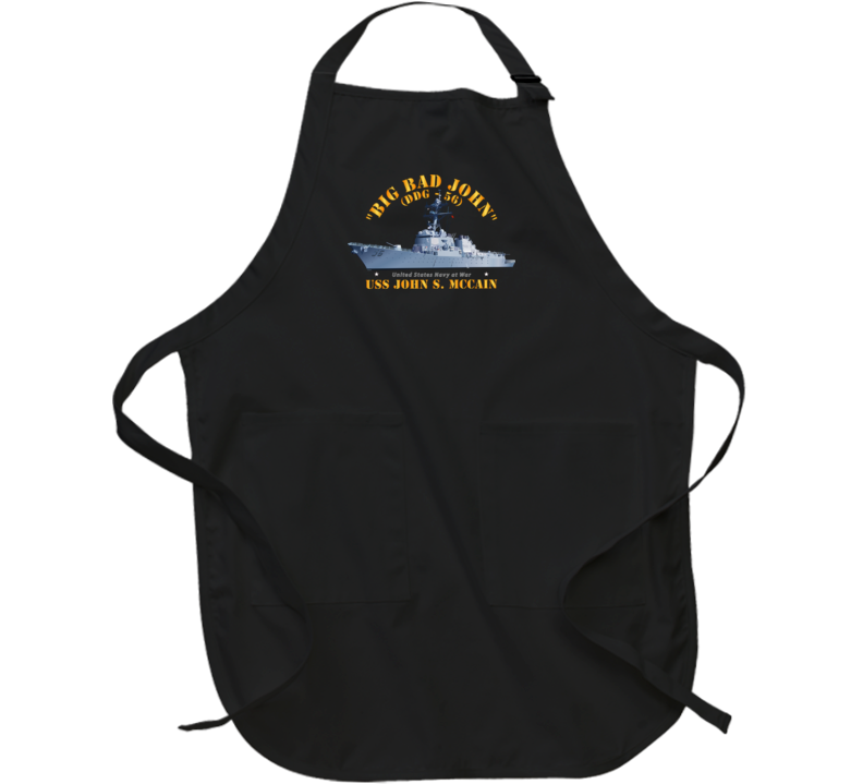Navy - Destroyer - USS John S McCain - BIG BAD JOHN Apron
