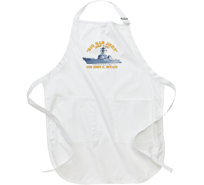 Navy - Destroyer - USS John S McCain - BIG BAD JOHN Apron