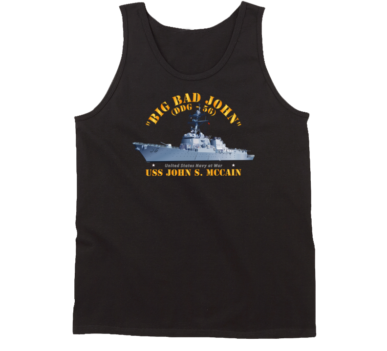 Navy - Destroyer - USS John S McCain - BIG BAD JOHN Tanktop