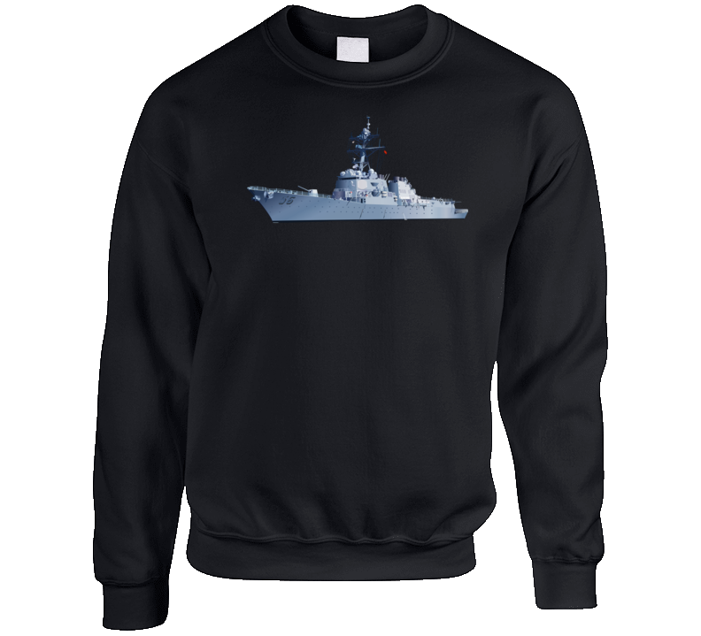 Navy - Destroyer - Uss John S Mccain -  Ship Only Wo Txt Crewneck Sweatshirt