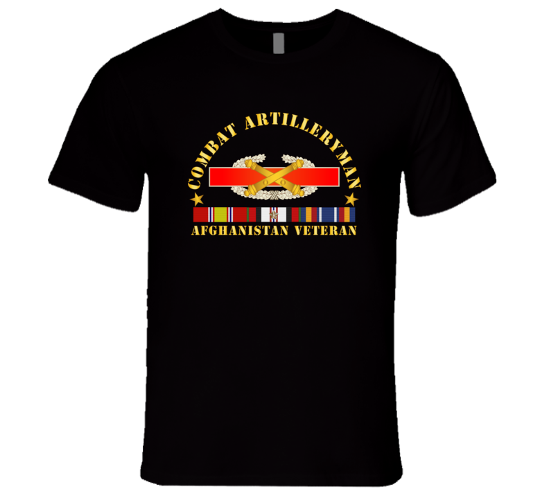 Army - Combat Artilleryman Badge - Afghanistanvet W Vn Svc Premium T Shirt