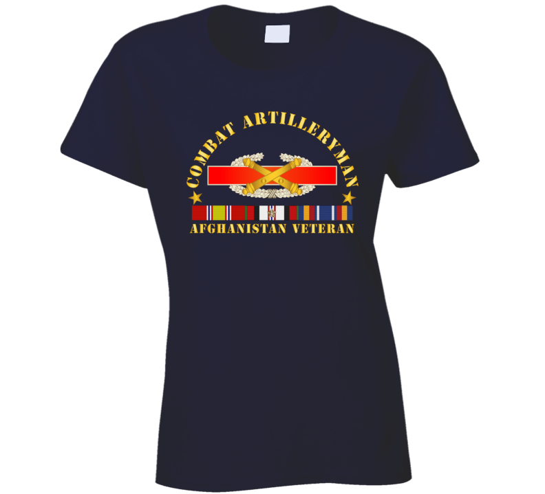 Army - Combat Artilleryman Badge - Afghanistanvet W Vn Svc Ladies T Shirt