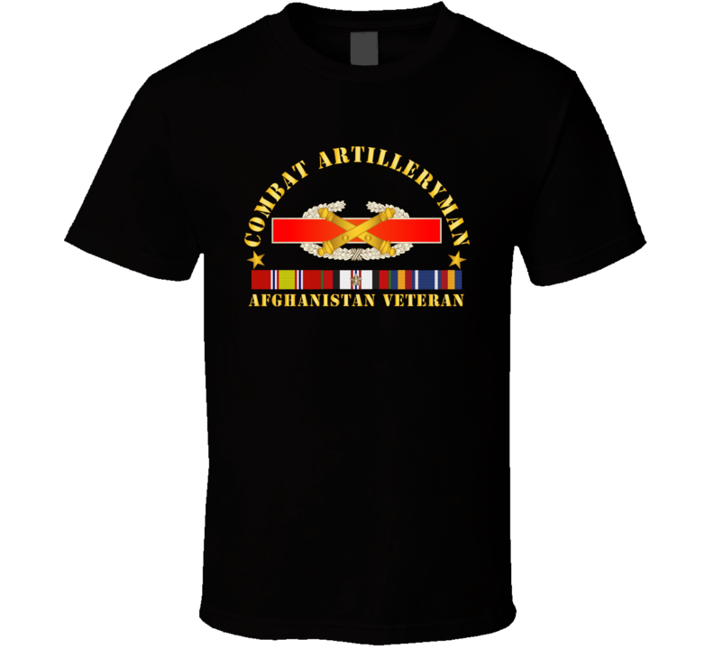 Army - Combat Artilleryman Badge - Afghanistanvet W Vn Svc T Shirt