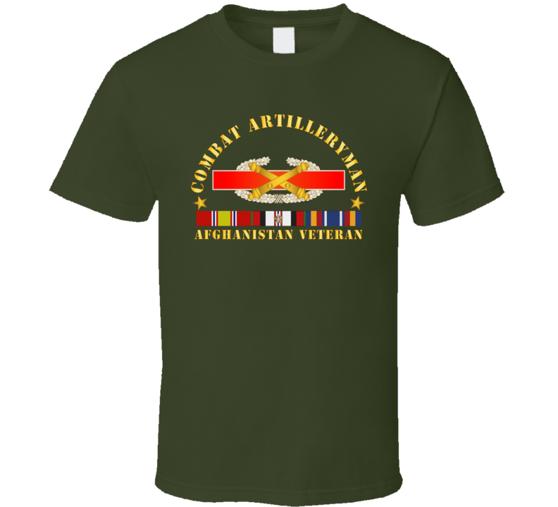 Army - Combat Artilleryman Badge - Afghanistanvet W Vn Svc T Shirt