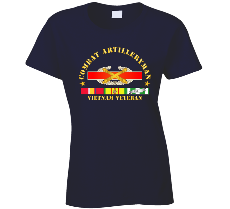 Army - Combat Artilleryman Badge - Vietnam Vet W Vn Svc Ladies T Shirt