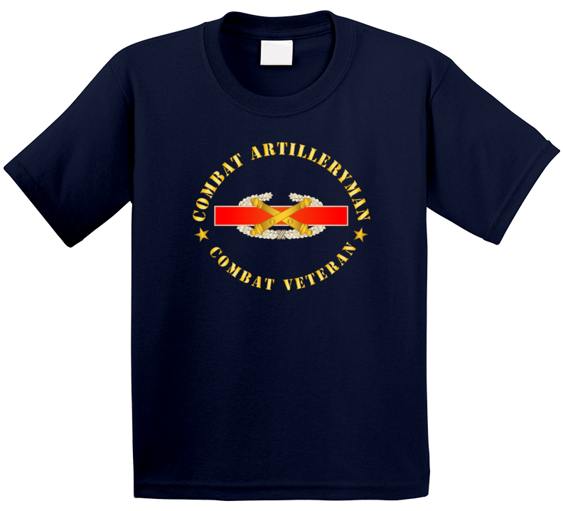 Army - Us Army Field Artillery Combat Artilleryman Badge Kids T Shirt