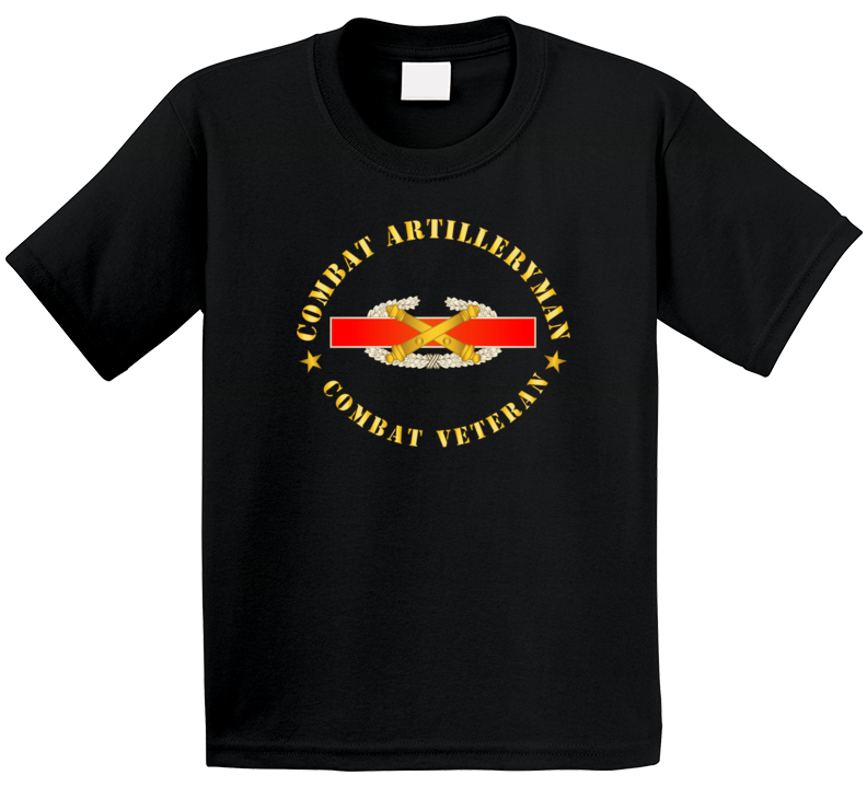 Army - Us Army Field Artillery Combat Artilleryman Badge Kids T Shirt