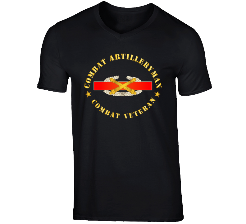 Army - Us Army Field Artillery Combat Artilleryman Badge T Shirt